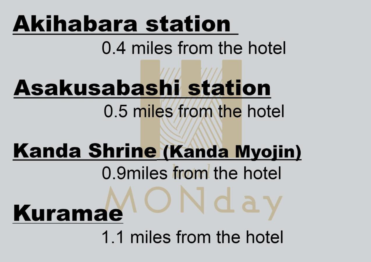 Monday Apart Premium Akihabara Tokyo Esterno foto